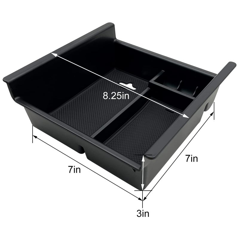 JOJOMARK Compatible with Toyota 4Runner Accessories Center Console Tray Organizer Armrest Box Storage Fit for 4Runner 2010-2019 2020 2021 2022 2023 2024 (Console Organizer) - Image 3